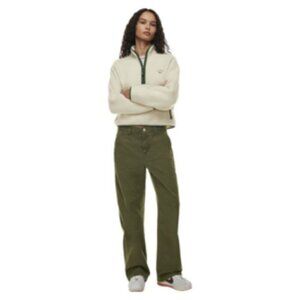 TNA Greenwich Pant High Waisted Relaxed Twill Carpenter Pants Gd Fatigue Size 2